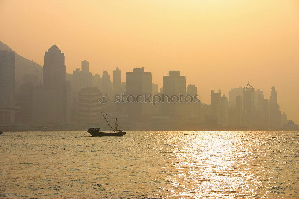 Similar – Image, Stock Photo Sunset in Hong Kong with Skyline