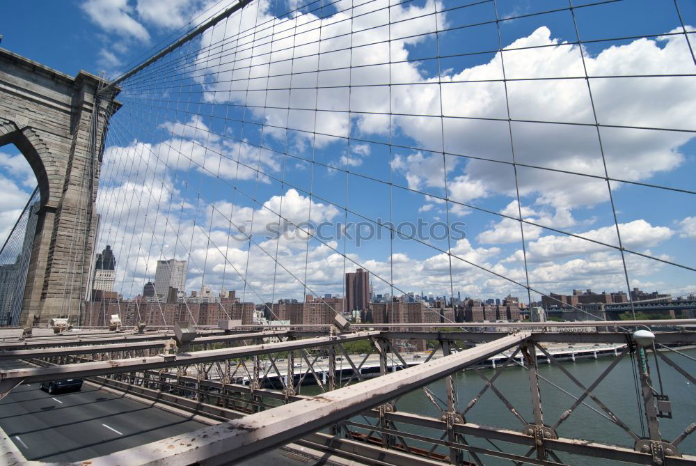 Similar – Image, Stock Photo Manhattan Bridge, classical perspective