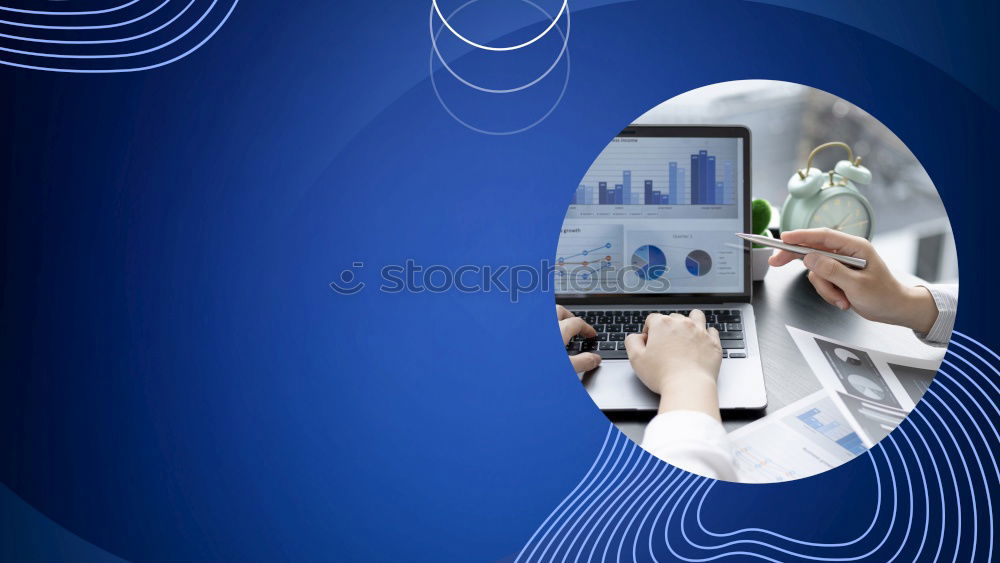 Image, Stock Photo Scientist proving revision in lab