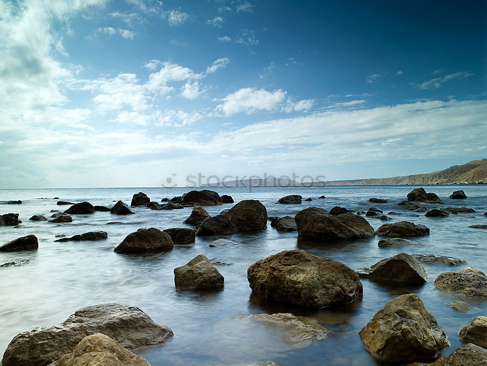 Similar – Meeresbewegung lange Exposition, Portreath.