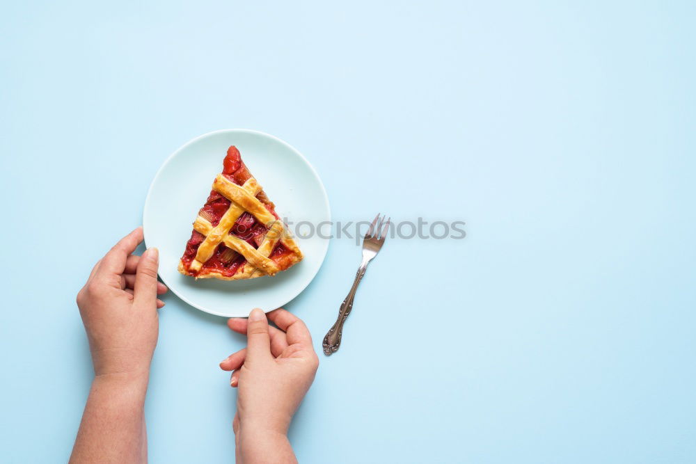 Similar – Image, Stock Photo Preparing berries cake with yogurt frosting