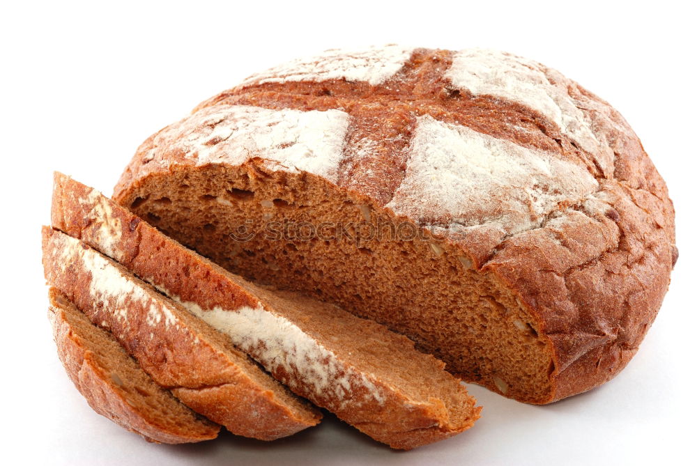 Similar – baked round homemade bread