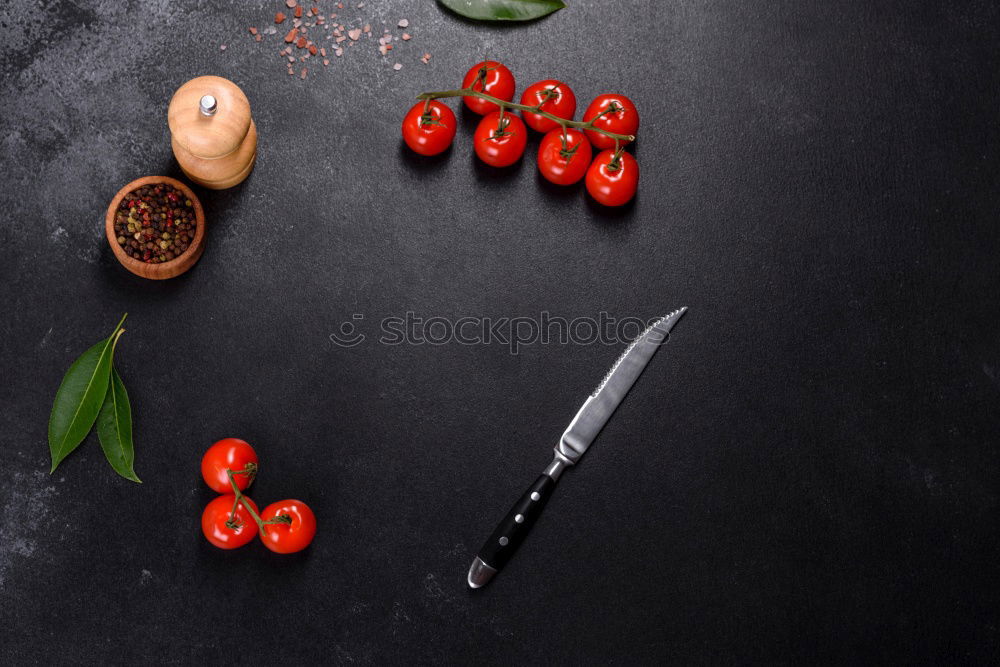 Similar – two raw eggs in eggshell, fresh red cherry tomatoes