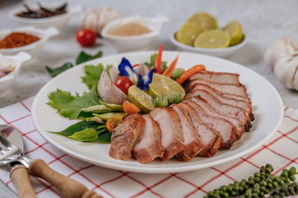 Similar – Image, Stock Photo marinate chicken thighs spicy