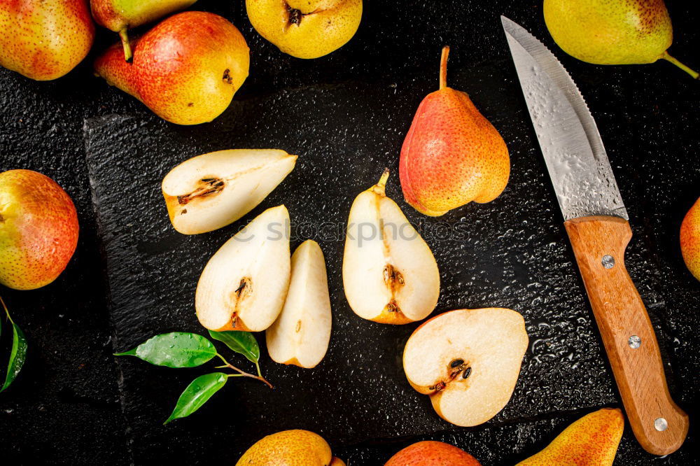 Image, Stock Photo Kumquat fruits on a dark wooden background