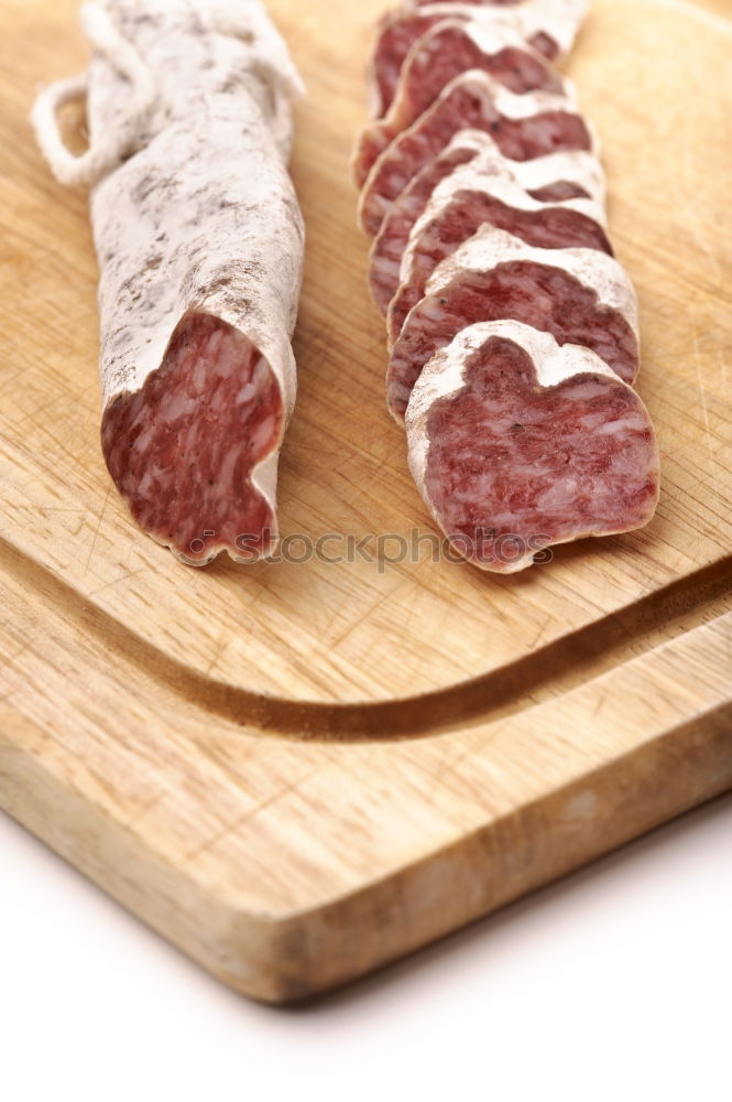 Similar – Image, Stock Photo salami Salami Ham Sausage