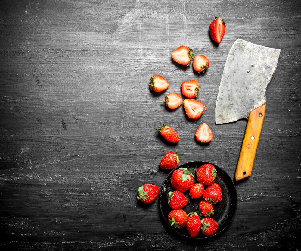 Similar – Image, Stock Photo Red Fresh strawberries in a bowl