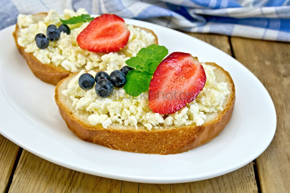 Similar – French toasts with soft cheese