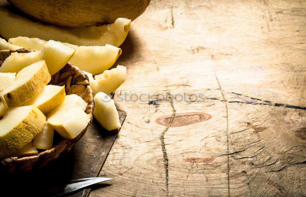 Similar – Image, Stock Photo peeled apple Food Fruit