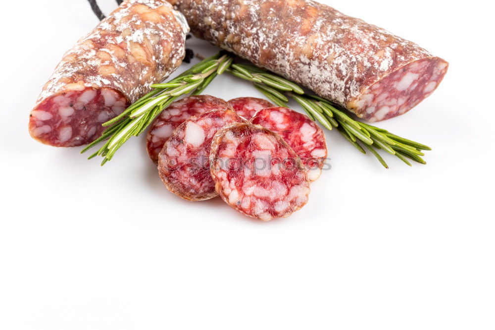 Image, Stock Photo salami Salami Ham Sausage