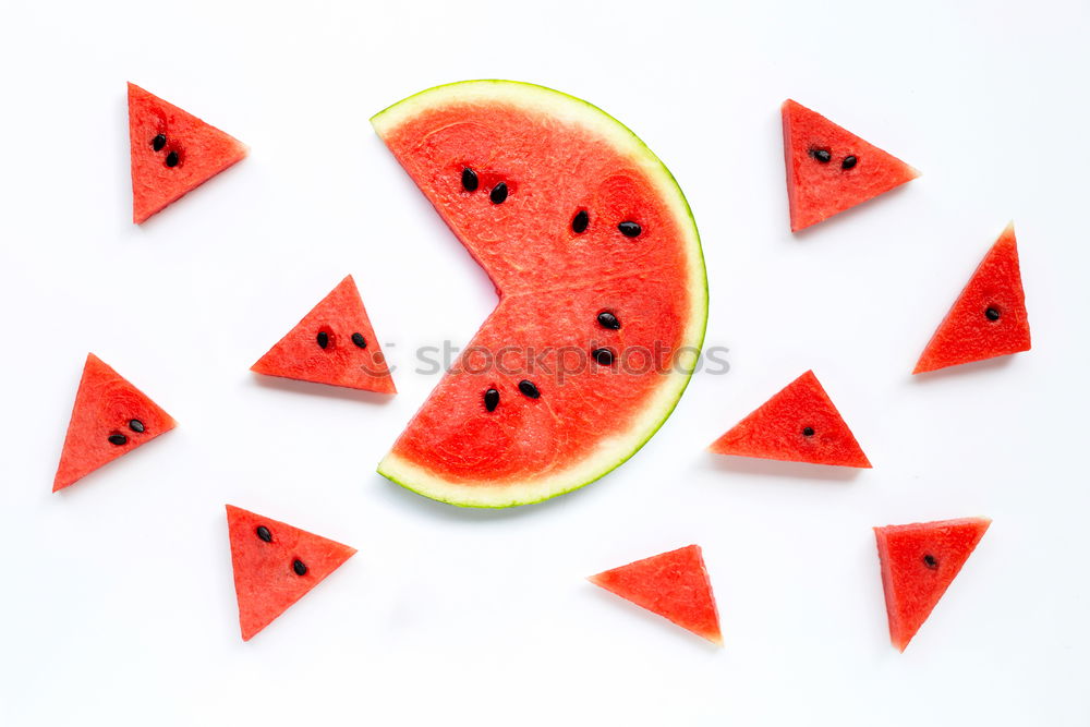 Similar – glasses with watermelon juice and ice cubes