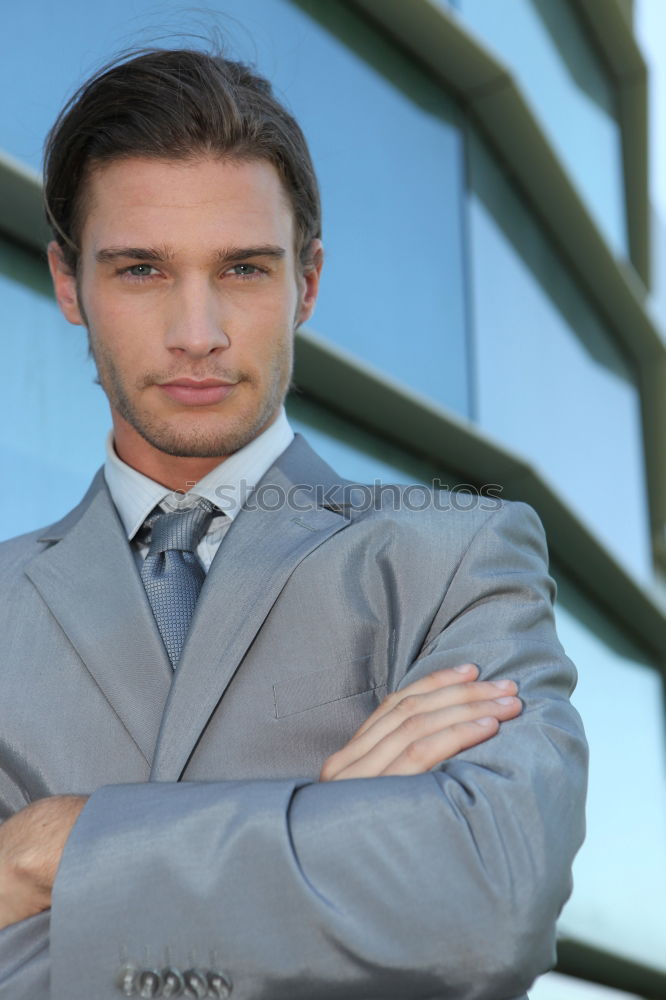 Similar – Image, Stock Photo Elegant Young Businessman in the Street