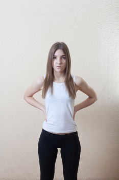 Similar – Image, Stock Photo Rectangle analog portrait of young brunette woman with long hair