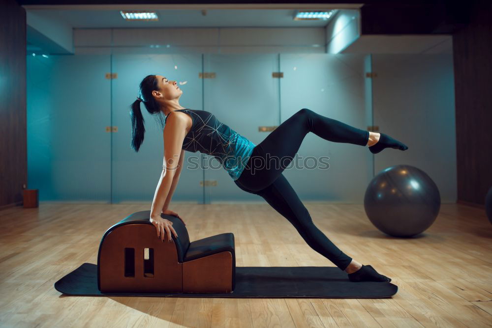 Similar – Workout class in gym