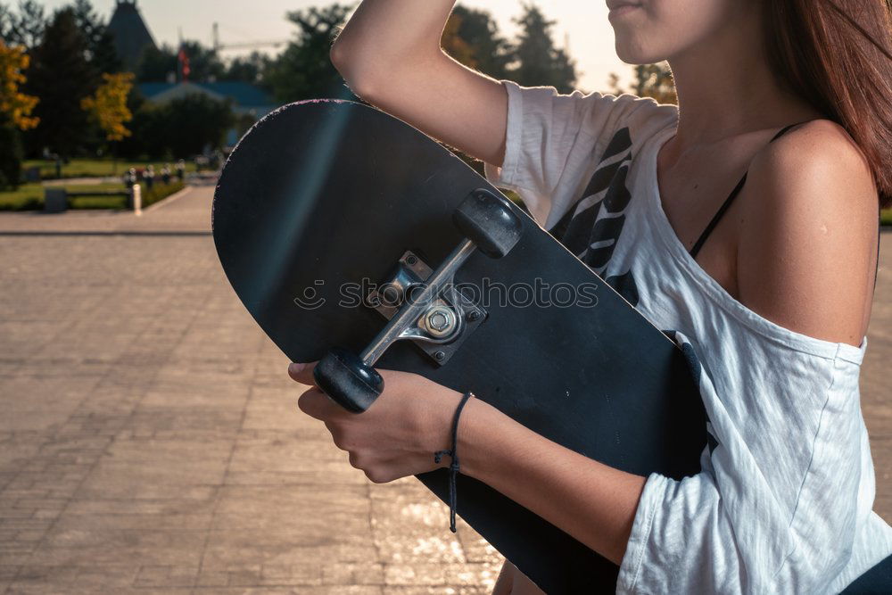 Similar – Image, Stock Photo Detail of Girl resting sitting on weights in Gym