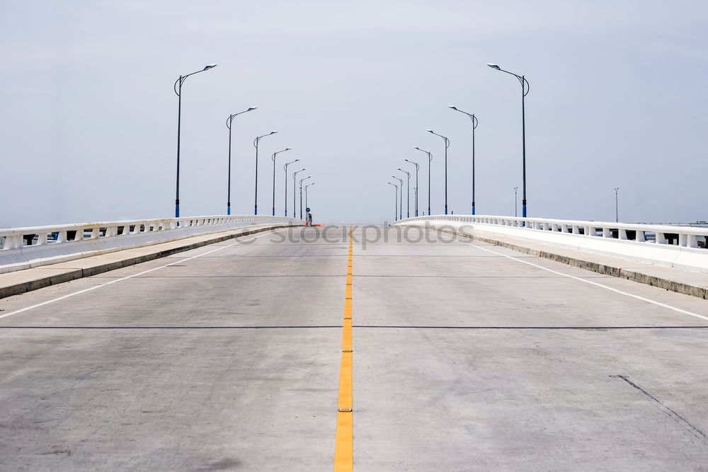 Similar – Image, Stock Photo road into nothing Ocean