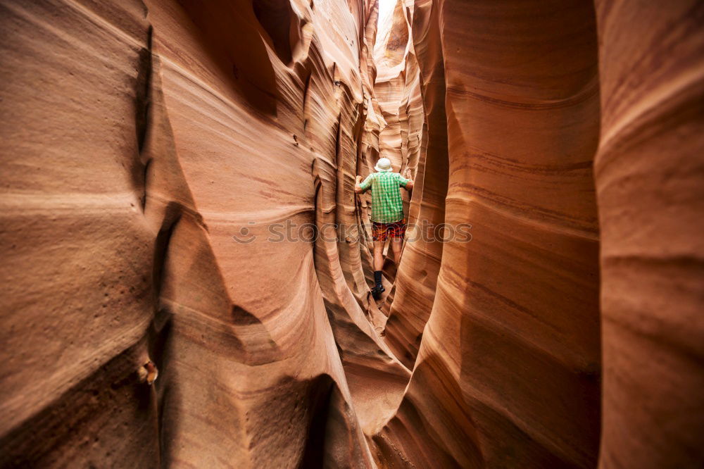 Similar – Image, Stock Photo Into the unknown Hiking