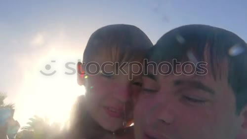 Similar – Image, Stock Photo mother child to smooch old green cute