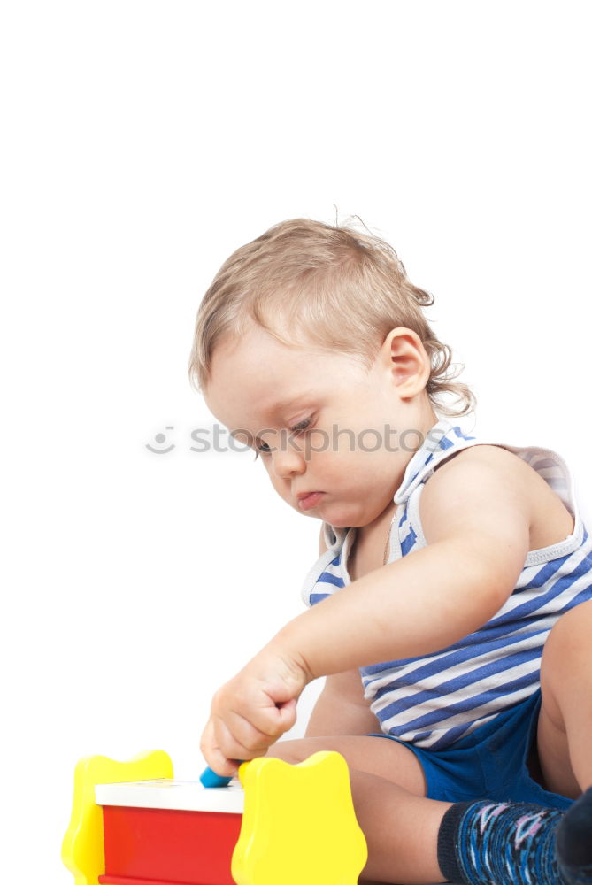 Similar – Image, Stock Photo Little child and father are drawing on a paper.