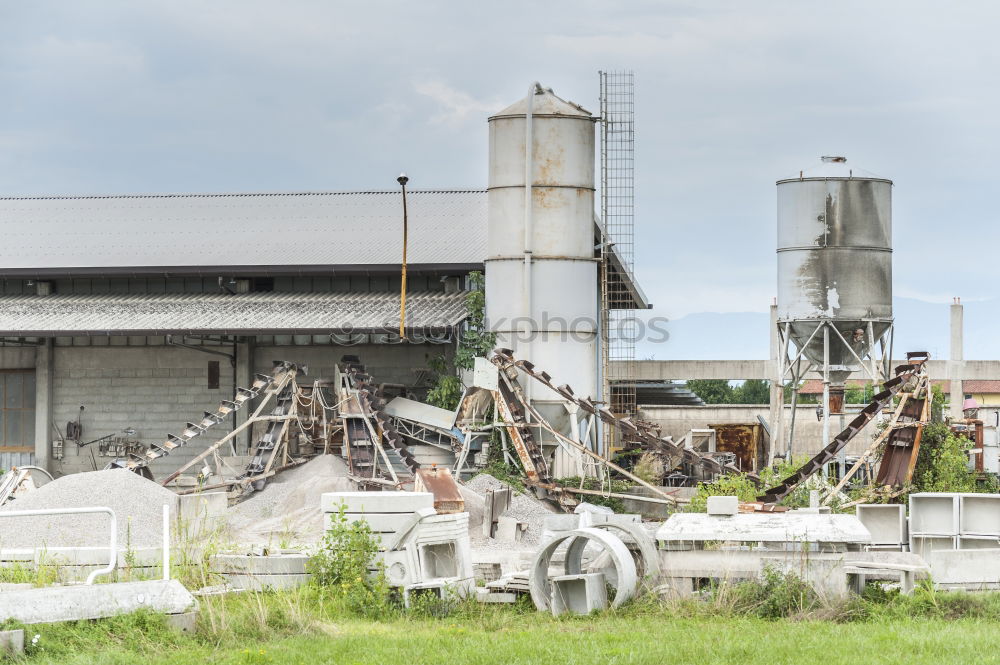 Image, Stock Photo sewage treatment plant Sky