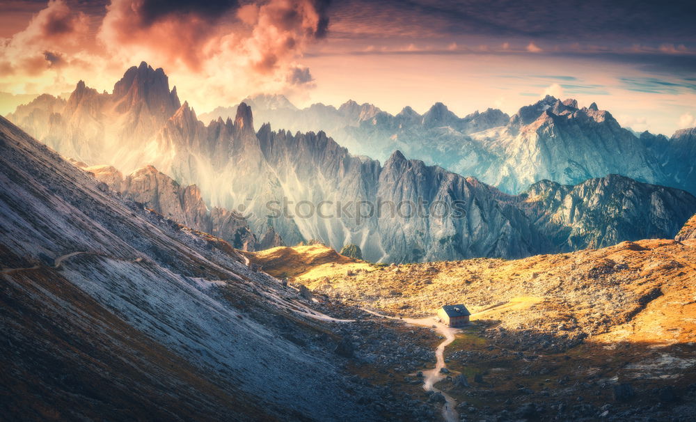 Similar – sunrise in the dolomites