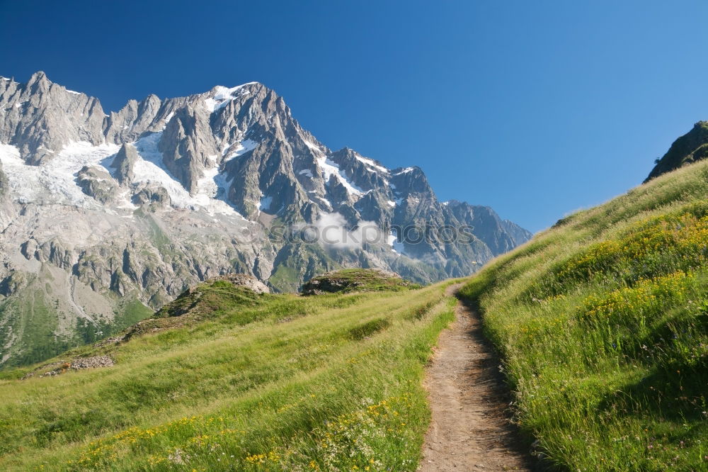 Similar – Image, Stock Photo mountain on mountain down