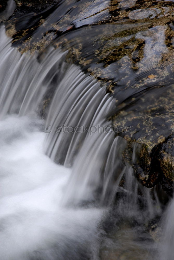 Similar – Image, Stock Photo Bubbling mountain stream at the Stuiben Falls