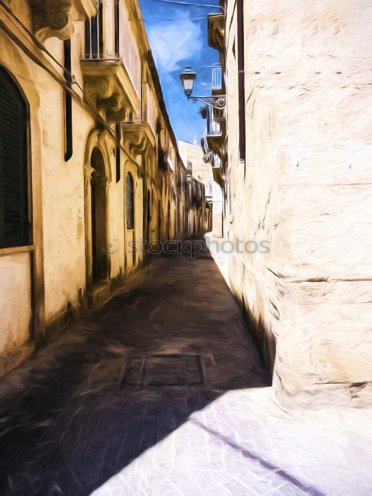 Image, Stock Photo Street detail in Rome, Italy
