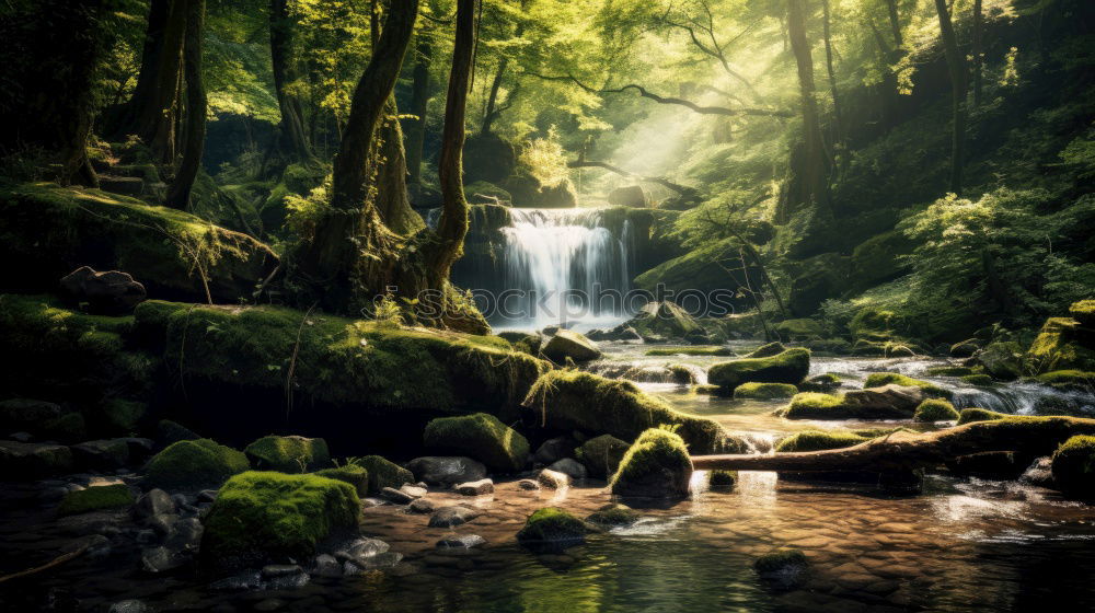 Similar – Image, Stock Photo the silent gorge, also called Edmundsklamm, in Hrensko