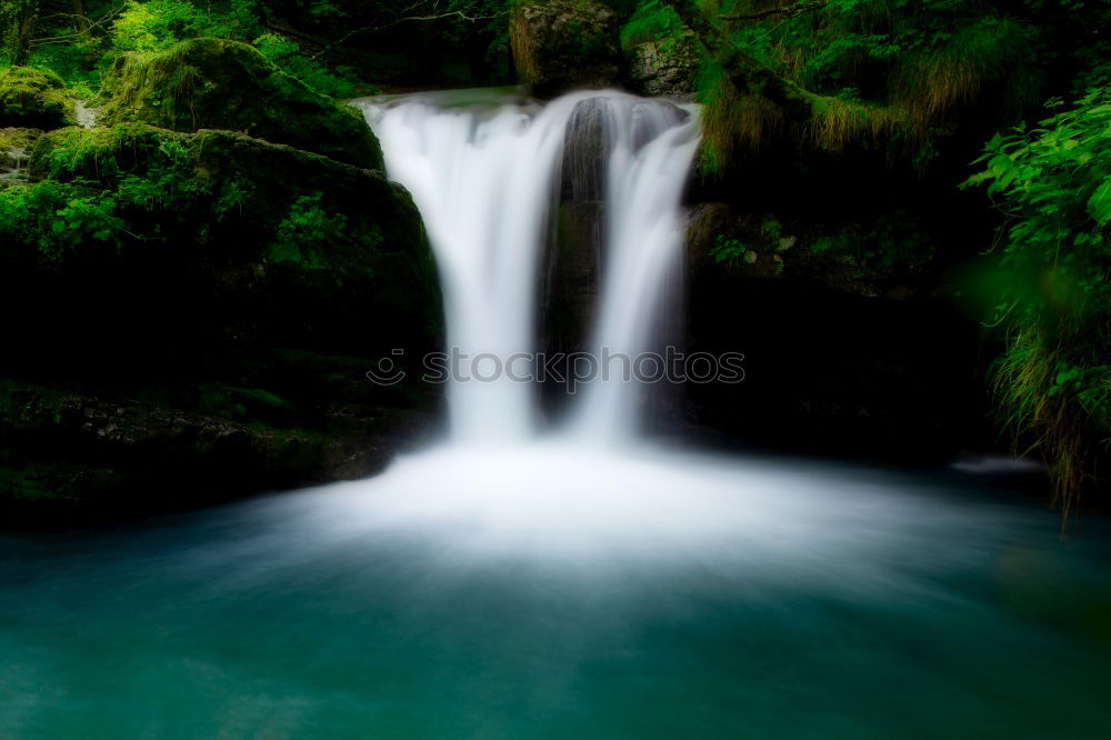 Image, Stock Photo Nullachtfünfzehn / it runs and runs…. the waterfall in the jungle, in Binna Barra- Queensland / Australia