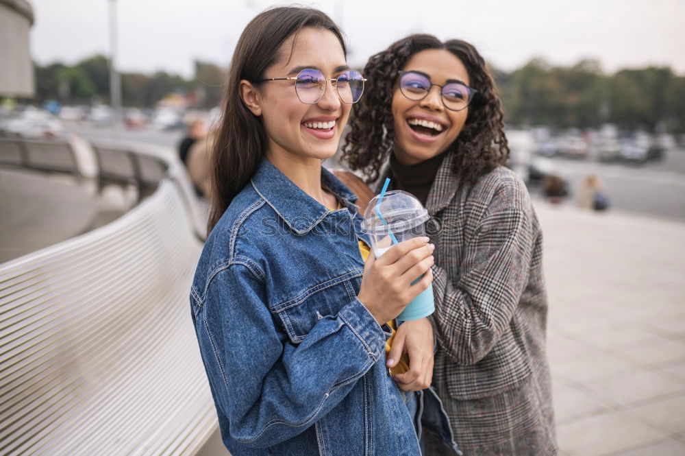 Similar – Teenager best friends eating ice cream together