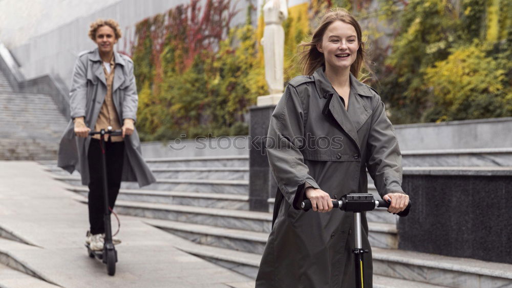 Similar – Image, Stock Photo Two adults girls talking and smiling