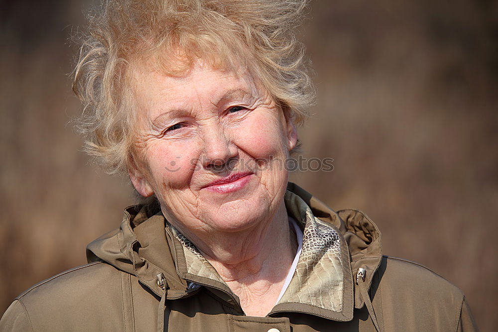 Similar – Image, Stock Photo Senior citizen in the autumn forest
