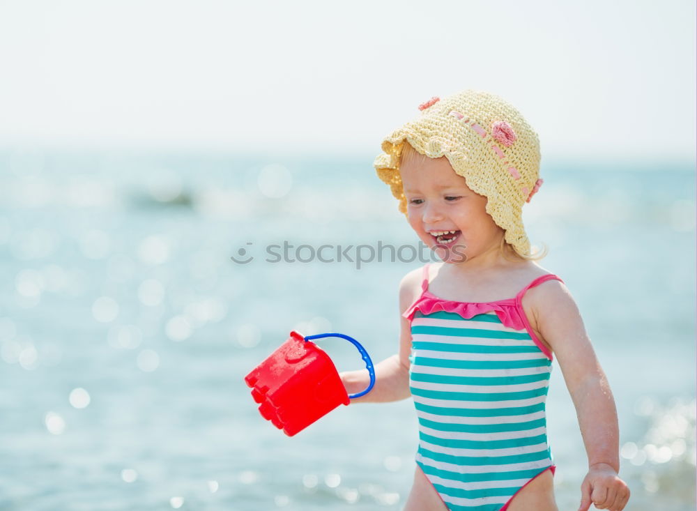 Similar – Kid in snorkel mask posing on poolside