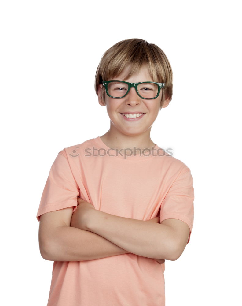 Similar – Image, Stock Photo smiling boy with glasses