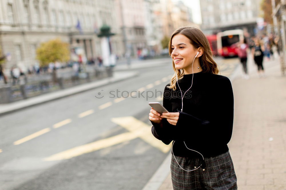 Similar – Image, Stock Photo young woman in the city centre