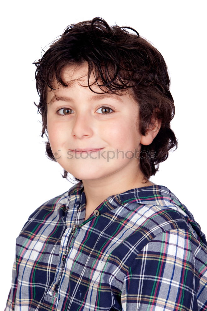 Similar – Image, Stock Photo Nice preteen boy Joy Happy