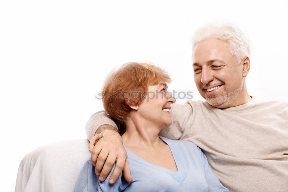 Similar – Portrait of happy father and daughter embracing on the street