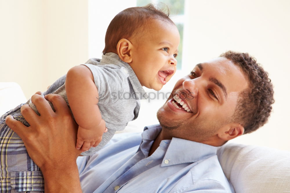 Similar – Happy Father and baby Have Fun.