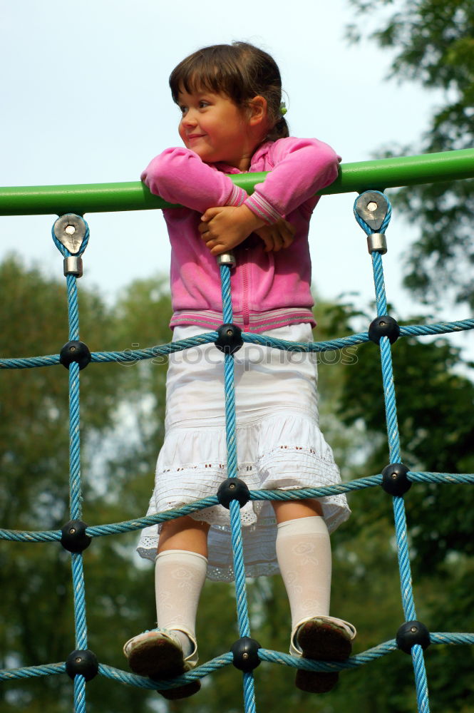 Similar – Image, Stock Photo Little 20-month-old girl going down some stairs