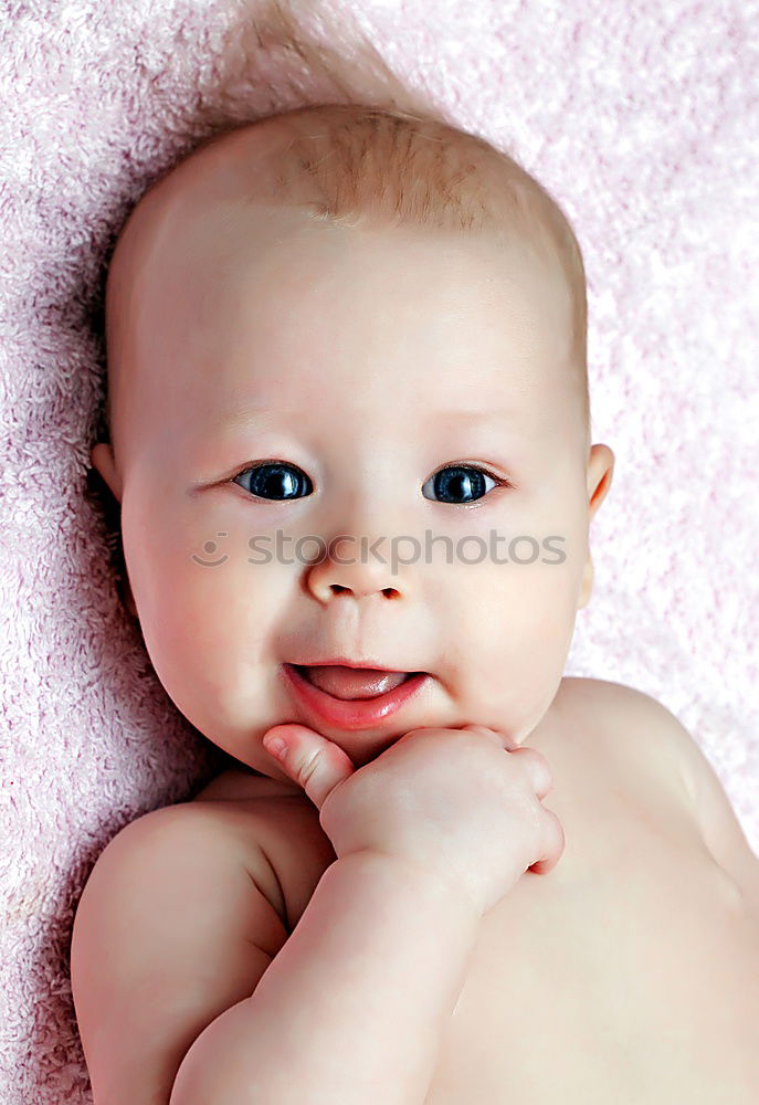 Similar – Baby girl smiling at the camera