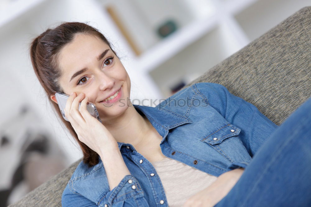 Similar – Image, Stock Photo Gorgeous woman face closeup of dreamy expression