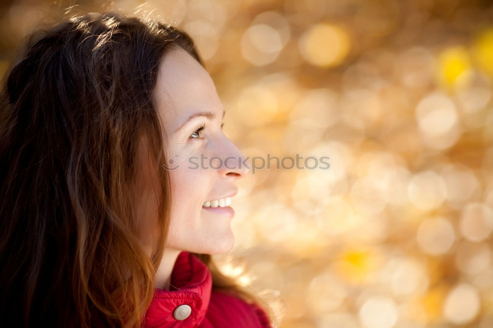 Similar – Julia, young woman looks into the distance.