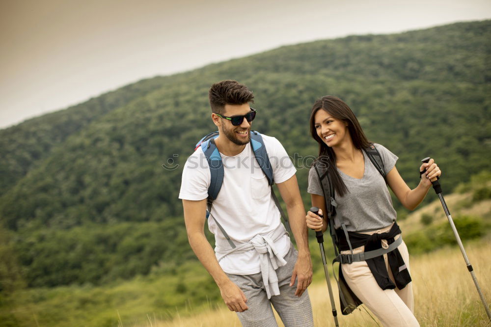 Similar – Image, Stock Photo Mountain Hike Lifestyle