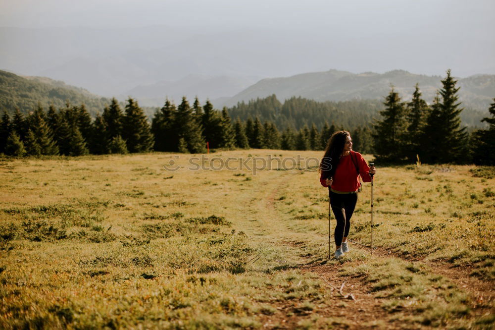 Similar – happy lovers on Holiday in the alps mountains