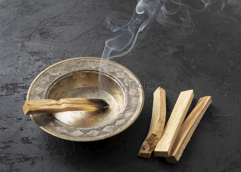 Similar – Image, Stock Photo copper singing bowl and a wooden stick