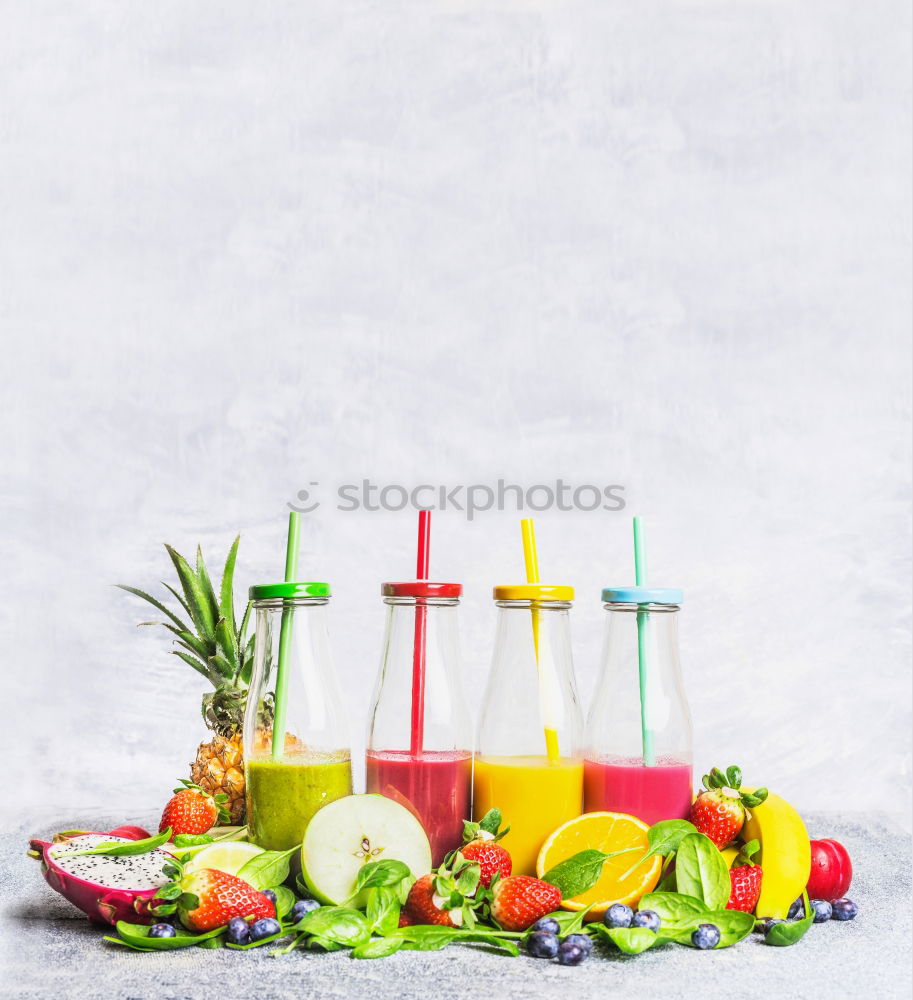 Similar – Smoothies with fruits Food