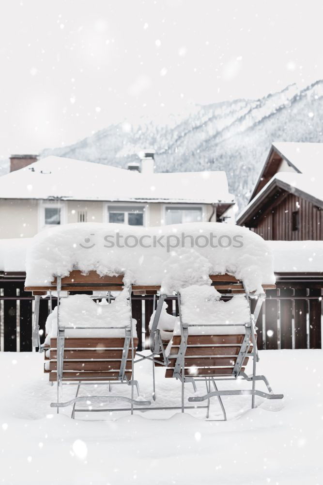 Similar – petrol station Winter Snow