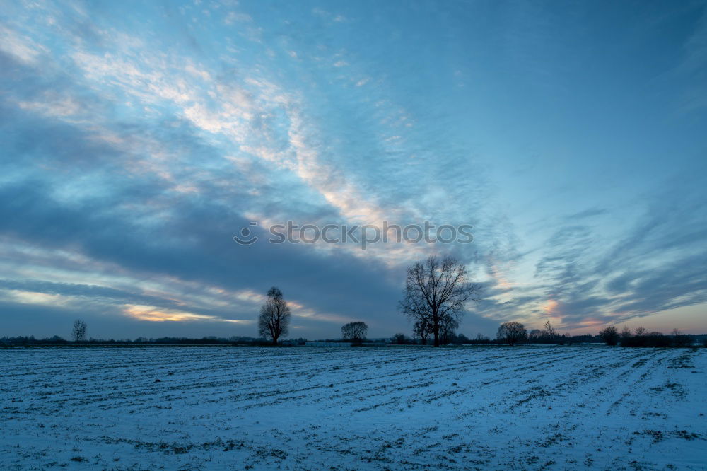 Similar – Image, Stock Photo Winter day Degersen Calm