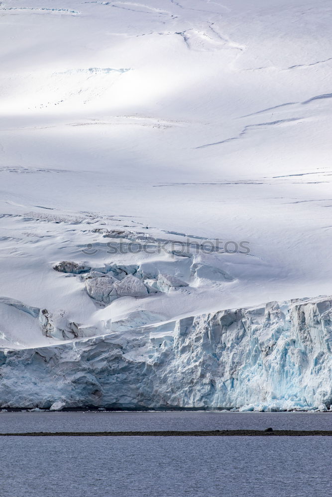 Similar – Glacier and sailing boat